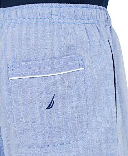 Nautica Men's Soft Woven 100% Cotton Elastic Waistband Sleep Pajama Short - JOY2ESpree