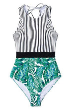
                        
                          將圖片載入圖庫檢視器 CUPSHE Women's Striped Leafy One Piece Swimsuit
                        
                      