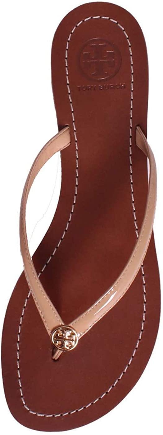 Tory Burch Womens Terra Thong Leather Open Toe Casual Slide Sandals - JOY2ESpree