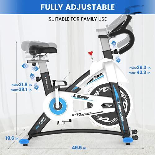 pooboo Exercise Bike Stationary Bike Indoor Cycling Bike Silent Belt Drive - JOY2ESpree