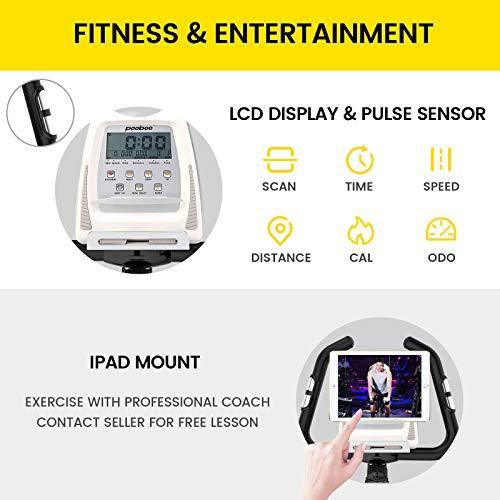 pooboo Exercise Bike Indoor Cycling Bike Magnetic Upright Stationary Bike Indoor Bicycle - JOY2ESpree