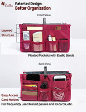 
                        
                          Load image into Gallery viewer, Dahlia's Patented Handbag Purse Organizer Insert - STURDY Flexible
                        
                      