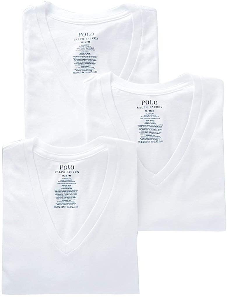 Polo Ralph Lauren Men's Classic Fit w/Wicking 3-Pack V-Necks