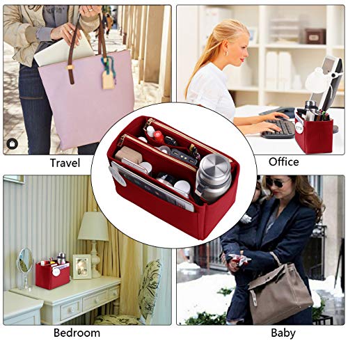 Purse Organizer, Felt Bag Organizer Insert Purse Organizer For LV Speedy, Neverfull, Tote, Handbag,Shaper 3 Sizes