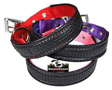 
                        
                          Load image into Gallery viewer, Downtown Pet Supply Deluxe Adjustable Thick Dog Collar, (Purple, XLarge)
                        
                      