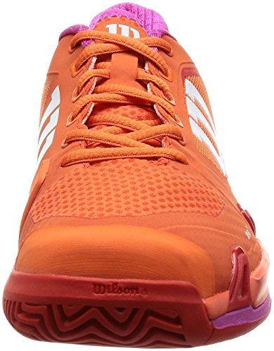 Wilson Rush Pro 2.5 Women's Tennis Shoe Orange/Red/Violet - JOY2ESpree