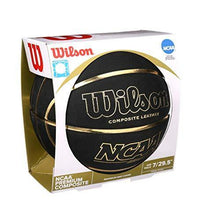 
                        
                          Load image into Gallery viewer, Customized Personalized Wilson NCAA Black and Gold Basketball Official Size 29.5" - JOY2ESpree
                        
                      