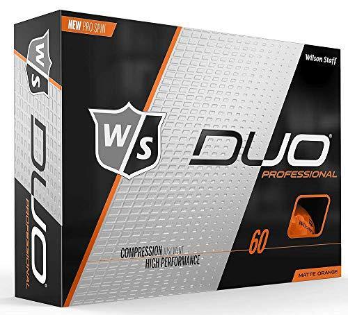 Wilson Staff DUO Professional Golf Ball, Orange - JOY2ESpree