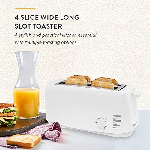 Elite Gourmet ECT-4829 Maxi-Matic 4 Slice Long Toaster 6 Toast Settings - JOY2ESpree