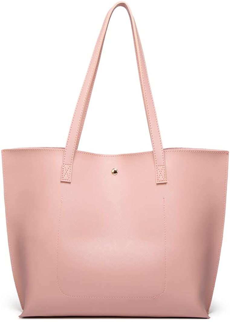 Women's Soft Faux Leather Tote Shoulder Bag from Dreubea, Big Capacity Tassel Handbag
