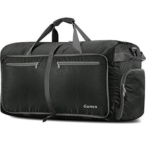 Gonex 150L Travel Duffel Bag Foldable Extra Large Duffle Bag XL Heavy Duty for Men Women for Luggage Shopping Gray