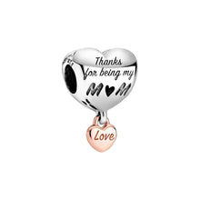 
                        
                          Load image into Gallery viewer, Pandora "Love You Mum" Heart Charm, 1.68 cm, Multi-Colour - JOY2ESpree
                        
                      