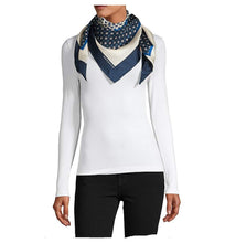 
                        
                          गैलरी व्यूवर में इमेज लोड करें, MAXMARA Weekend Max Mara Geometric-Print Silk Scarf Blue - JOY2ESpree
                        
                      