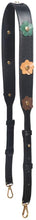 
                        
                          गैलरी व्यूवर में इमेज लोड करें, Beaulegan Wide Studded Flower Leather Purse Strap Replacement - Adjustable for Shoulder Crossbody Bag (Black/Gold Clasp)
                        
                      