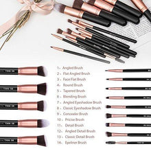 
                        
                          Muat gambar ke penampil Galeri, BS-MALL Makeup Brushes Premium Synthetic Foundation Powder Concealers Eye Shadows Makeup 14 Pcs Brush Set, Rose Golden, 1 Count
                        
                      