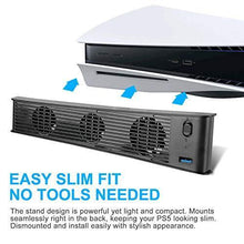 
                        
                          Load image into Gallery viewer, USB Cooler for PS5 Playstation 5,Cooling Fan for PS5 Console Host,USB Cooler 3 Fan Temperature Control for Playstation 5 Gaming Console - JOY2ESpree
                        
                      