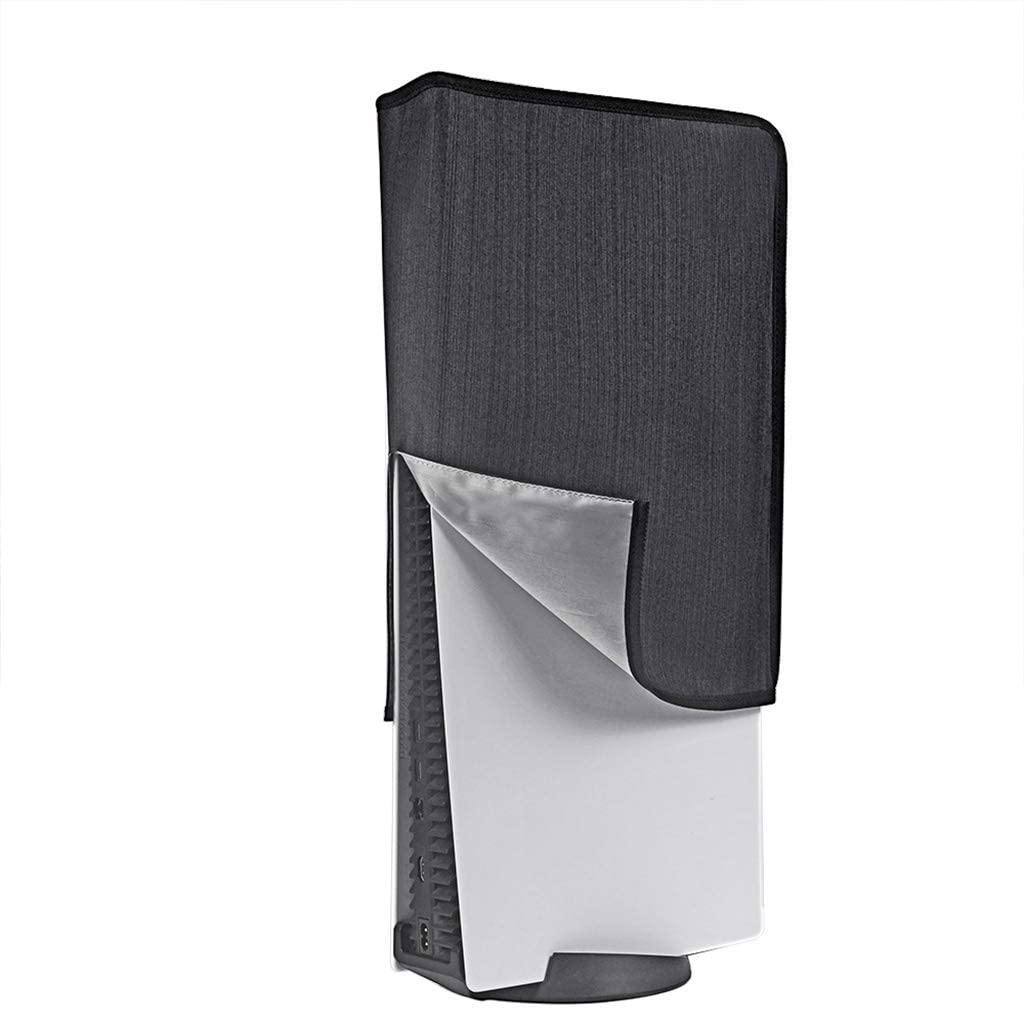 Oranmay Dust Cover for Ps5 Console, Host DustProof Cover Skin Soft Protector Sleeve for PS5 Play-Station 5 Console - Black - JOY2ESpree