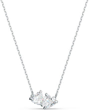 
                        
                          Load image into Gallery viewer, SWAROVSKI Women's Attract Soul Jewelry Collection, Rhodium Finish, Pink Crystals - JOY2ESpree
                        
                      