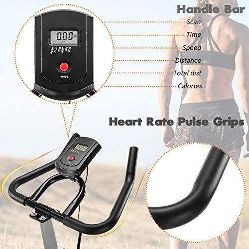 Exercise bike,Stationary Indoor Cycling Bike for Home Cardio Workout, Belt Drive Exercise Bicycle with LCD Monitor,Max Weight Capacity 330 LBS - JOY2ESpree
