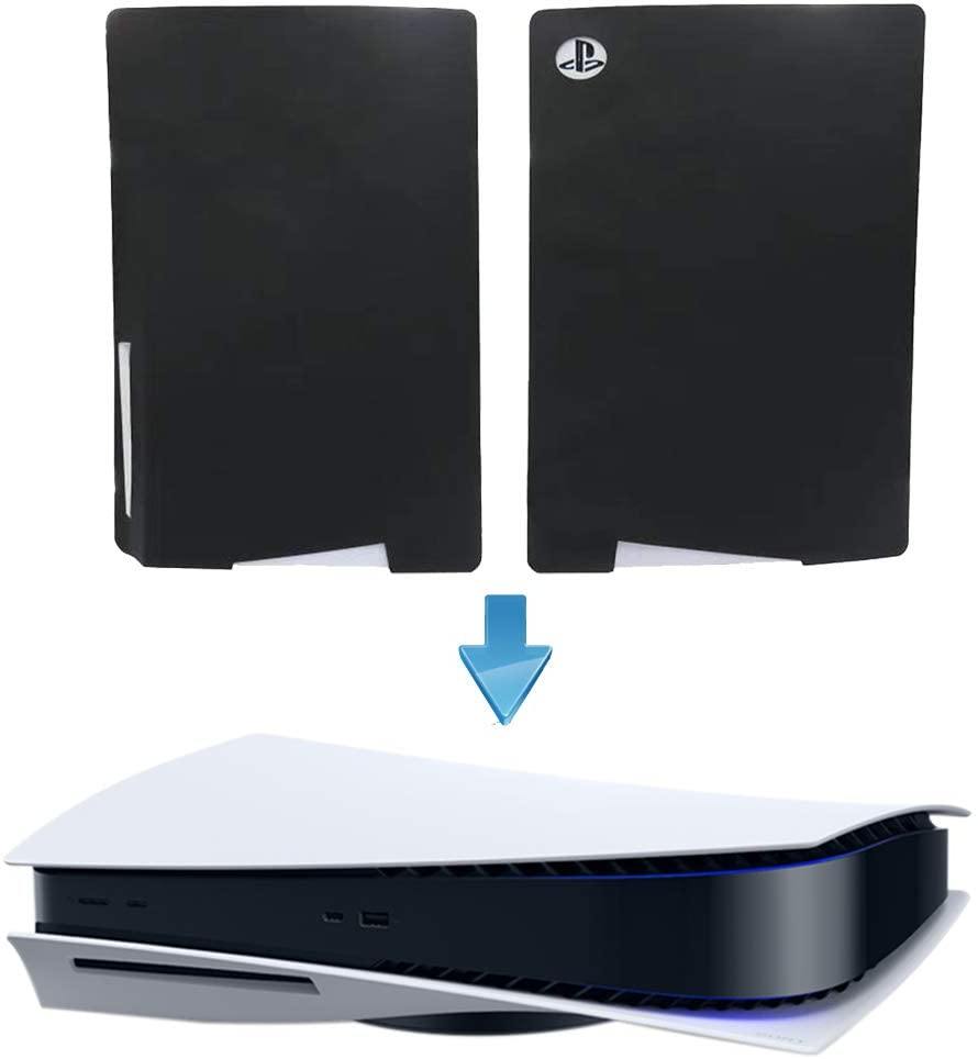 PS5 Silicone Skin Cover, Dustproof Anti-Scratch Anti-Fall Protector Case for Sony Playstation 5 Ultra HD/Digital Edition Console (Ultra HD, Black) - JOY2ESpree