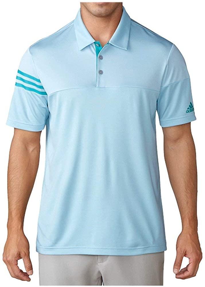adidas Golf Men's 3-Stripes Heather Block Polo - JOY2ESpree