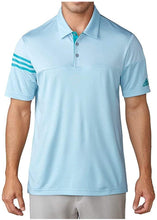 
                        
                          Load image into Gallery viewer, adidas Golf Men's 3-Stripes Heather Block Polo - JOY2ESpree
                        
                      