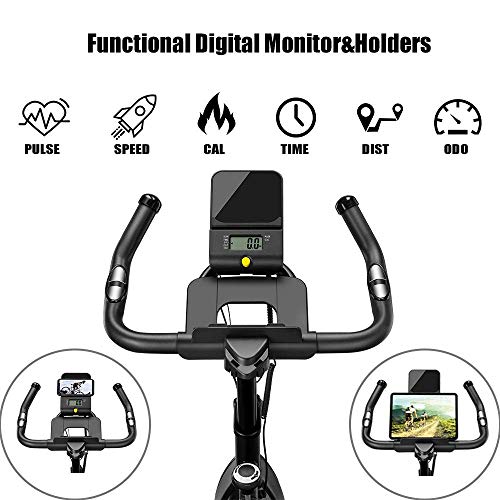 HAYONA Exercise Bike Stationary Bike Indoor Cycling bike Belt Drive - JOY2ESpree