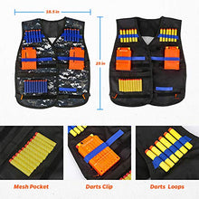 
                        
                          將圖片載入圖庫檢視器 Kids Tactical Vest Kit for Nerf Guns Series with Refill Darts,Dart Pouch, Reload Clips, Tactical Mask, Wrist Band and Protective Glasses,Nerf Vest Toys for 4 5 6 7 8 9 10 11 12 Year Boys(2 Pack)
                        
                      