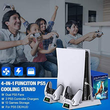 
                        
                          Cargar imagen en el visor de la galería, BEBONCOOL PS5 Stand with Cooling Fan, PS5 Cooling Station with Dual Controller Charger Station for Playstation 5 Console - JOY2ESpree
                        
                      