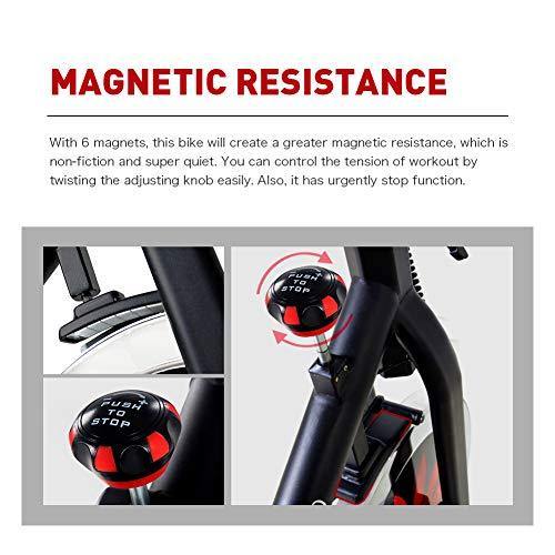 JOROTO Belt Drive Indoor Cycling Bike with Magnetic Resistance Exercise Bikes Stationary ( 300 Lbs Weight Capacity ) (Updated) - JOY2ESpree