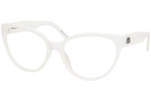 
                        
                          Cargar imagen en el visor de la galería, Balenciaga BB0064O 003 Eyeglasses Women's White Full Rim Optical Frame 54mm
                        
                      