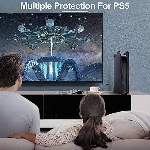 PS5 Console Dust Cover, Anti-Scratch Waterproof Dust Protector Guard Sleeve for Playstation 5 Console Digital Edition & Disk Version-Black - JOY2ESpree