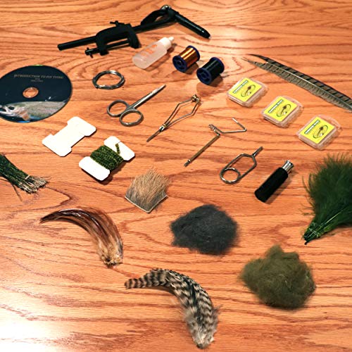 Scientific Anglers Deluxe Fly Tying Kit with Vise, Materials, Tools, Hooks, and Instructional DVD in Travel Case