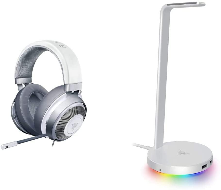 Razer Kraken Gaming Headset: Lightweight Aluminum Frame, Retractable Noise Isolating Microphone - JOY2ESpree