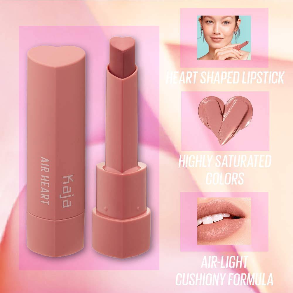 KAJA Air Heart | Lightweight Natural Finish Lipstick | 07 Lover - mauvy brown