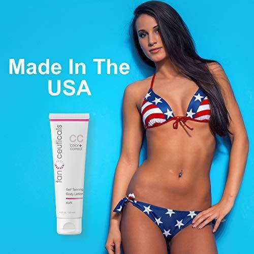 Tanceuticals Self Tanner - CC Self Tanning Lotion for Body Gives Natural