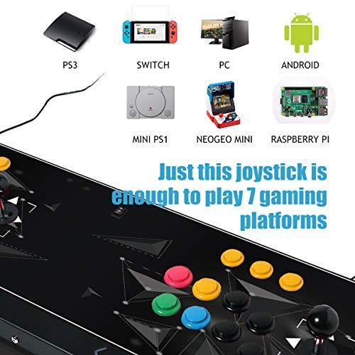 DOYO Arcade Joystick Console 2 Players Video Game Arcade Fighting Stick for Home - JOY2ESpree