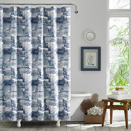 Tommy Bahama Wish You were Here Shower Curtain, 72 x 72, Blue