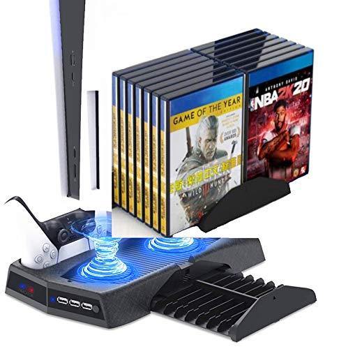 Stand Cooling Fan Station for PS5 Console and PlayStation 5 Digital Edition/Ultra HD - JOY2ESpree