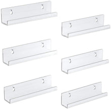 
                        
                          Muat gambar ke penampil Galeri, NIUBEE Black Vinyl Record Shelf Wall Mount 6 Pack - JOY2ESpree
                        
                      