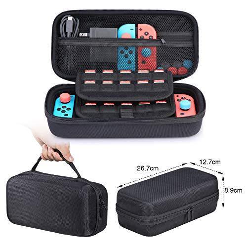 HEYSTOP Case Compatible with Nintendo Switch Carry Case Pouch Switch Cover Case 6 Joycon Grips - JOY2ESpree