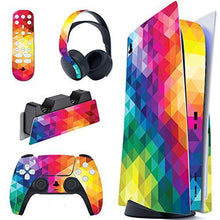 
                        
                          画像をギャラリービューアに読み込む, PlayVital Colorful Triangle Full Set Skin Decal for PS5 Console Disk Edition - JOY2ESpree
                        
                      