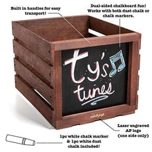 
                        
                          將圖片載入圖庫檢視器 Chalkboard Vinyl Record Storage Crate (Espresso) - JOY2ESpree
                        
                      
