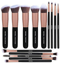 
                        
                          Muat gambar ke penampil Galeri, BS-MALL Makeup Brushes Premium Synthetic Foundation Powder Concealers Eye Shadows Makeup 14 Pcs Brush Set, Rose Golden, 1 Count
                        
                      