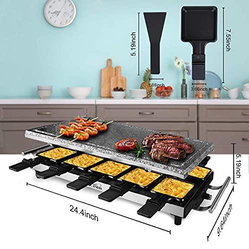 Artestia Raclette Table Grill,1500W Electric Indoor Grill,10 Paddles Korean Bbq Grill - JOY2ESpree