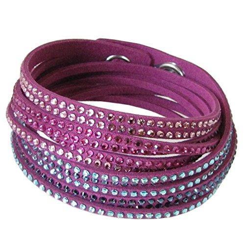 Swarovski Slake Fuchsia 2 in 1 Ladies Bracelet 5202465 - JOY2ESpree