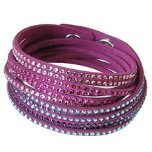 
                        
                          Load image into Gallery viewer, Swarovski Slake Fuchsia 2 in 1 Ladies Bracelet 5202465 - JOY2ESpree
                        
                      