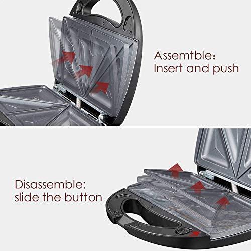 Aicok Sandwich Maker, Waffle Maker, Sandwich Grill, 750-Watts - JOY2ESpree