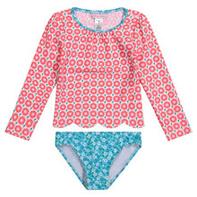 
                        
                          將圖片載入圖庫檢視器 Tommy Bahama Girls' Long Sleeve 2-Piece Rashguard Swimsuit Bathing Suit
                        
                      