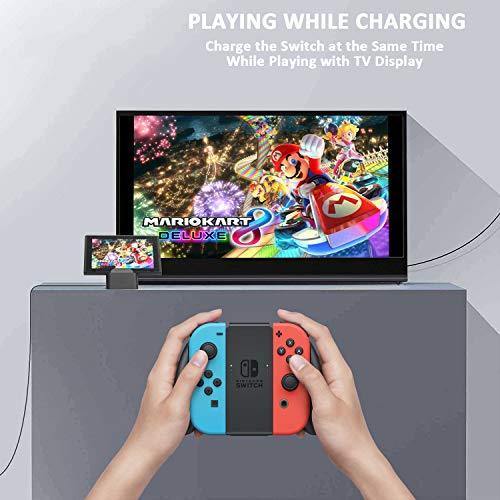 Dock Station for Nintendo Switch, KSW KINGDO TV Adapter for Switch, Portable Charging Stand - JOY2ESpree